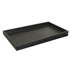 Plastic Tray - Stackable 1" H Black