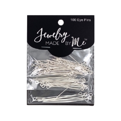 Eye Pin Silver 100pc Card