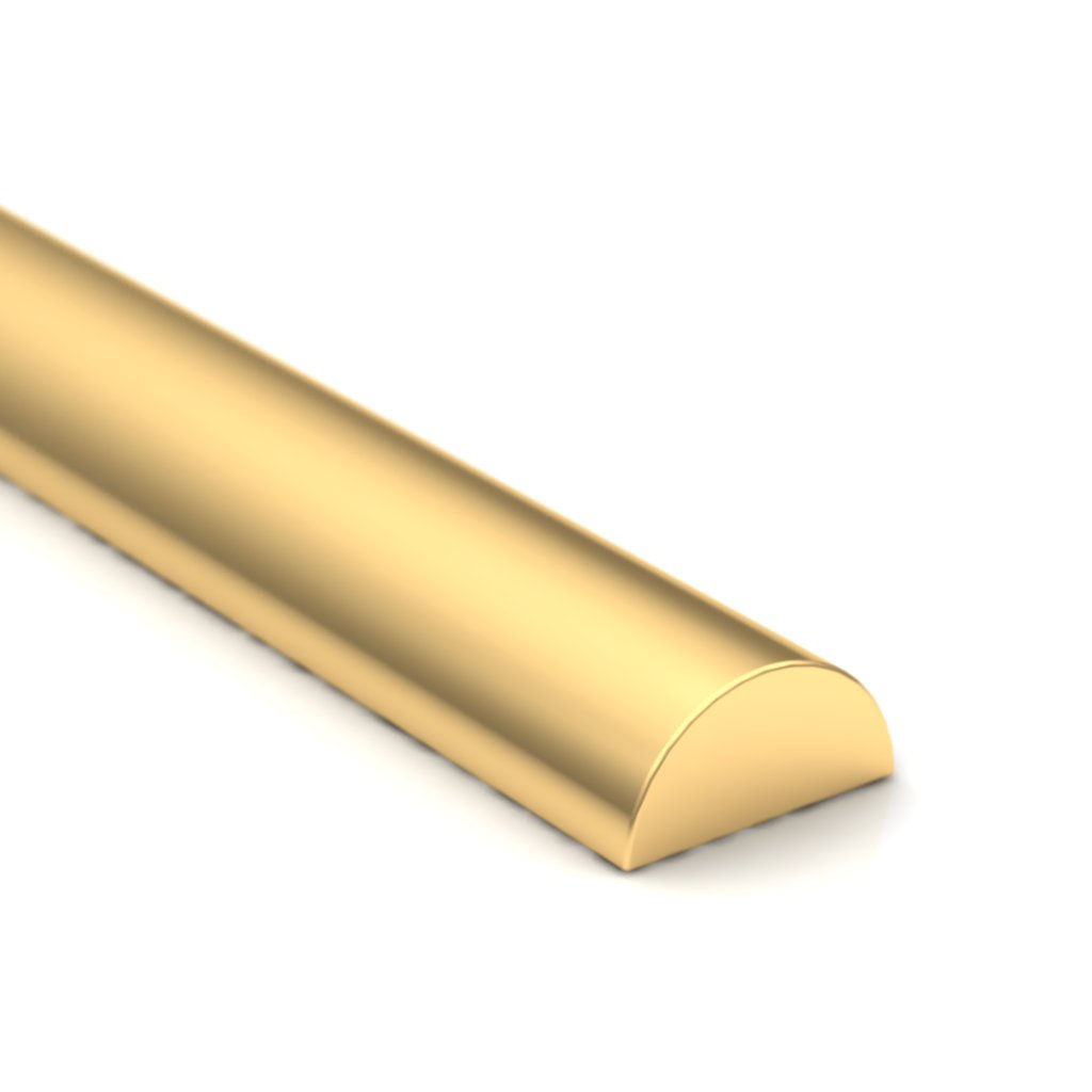 angle view of Half Round Wire Rendered